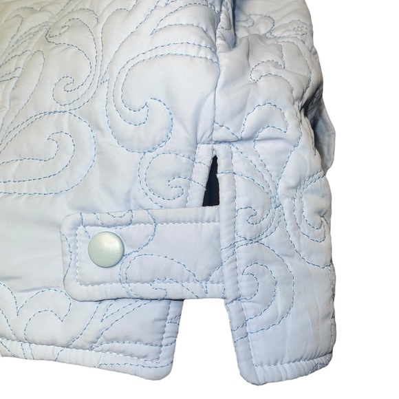 High Fever baby blue quilted‎ jacket size medium - Picture 3 of 12